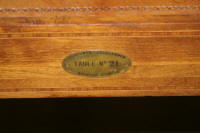 antique mahogany inlaid backgammon table