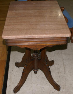 Eastlake walnut rectangular parlor table 