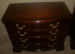 matched pair of Baker Furniture mahogany bachelor chests