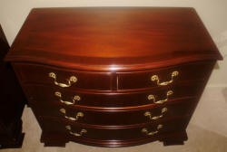 matched pair of Baker Furniture mahogany bachelor chests