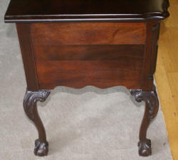 Craftique solid mahogany Chippendale low boy