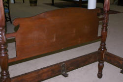 Early 1800s solid mahogany Queen or full size canopy or rice bed 