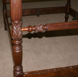 Early 1800s solid mahogany Queen or full size canopy or rice bed 