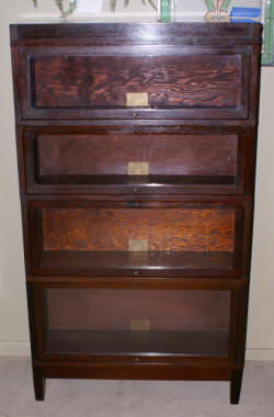 globe wernicke antique mahogany lawyer stack bookcase