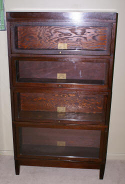 globe wernicke antique mahogany lawyer stack bookcase