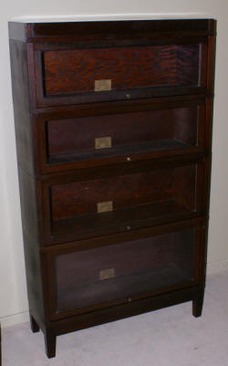 globe wernicke antique mahogany lawyer stack bookcase