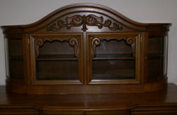 Solid oak German antique carved buffet