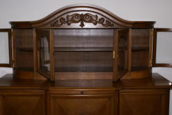 Solid oak German antique carved buffet