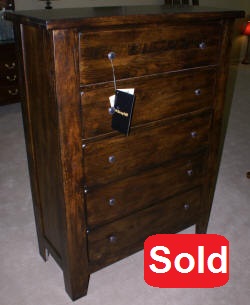 Broyhill dark oak high chest