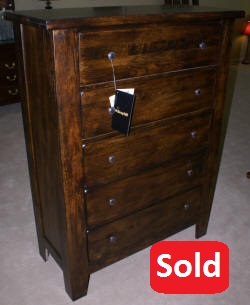 Broyhill dark oak high chest