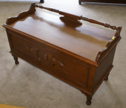 walnut 1930s antique cedar chest 