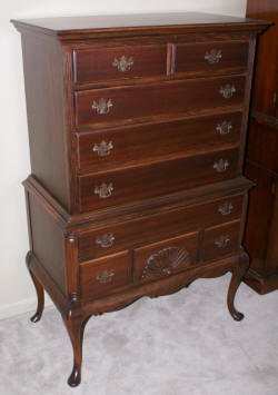 Mahogany Queen Anne highboy