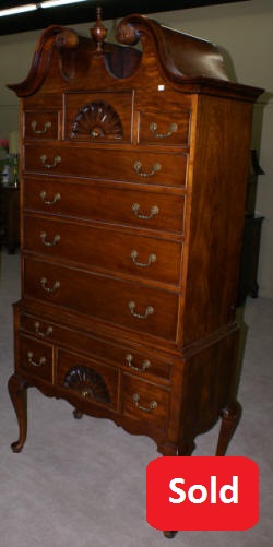 century furniture company mahogany queen anne highboy