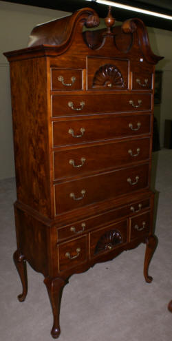 century furniture company mahogany queen anne highboy