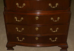 Baker Furniture mahogany tall chest of drawers