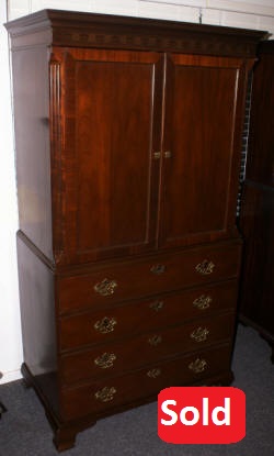 Baker mahogany Entertainment center