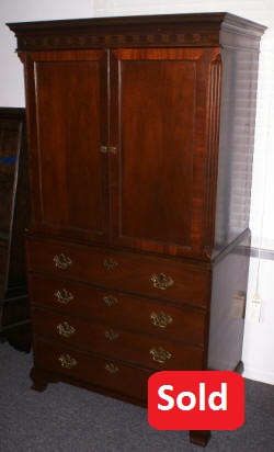 Baker mahogany Entertainment center