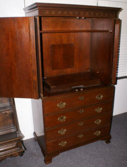 Baker mahogany Entertainment center