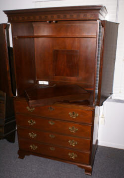 Baker mahogany Entertainment center