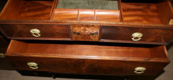 Berkey and Gay walnut inlaid antique chest