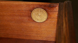 Berkey and Gay walnut inlaid antique chest