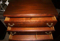 Chippendale ball and claw foot mahogany chest