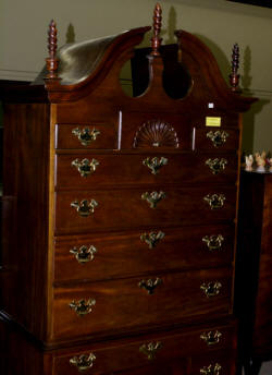 council craftsman solid mahogany highboy