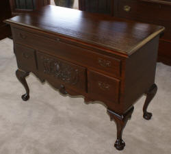 Lane Chippendale mahogany ball and claw cedar chest