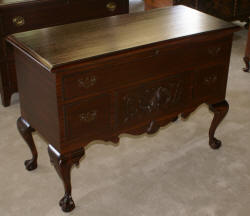 Lane Chippendale mahogany ball and claw cedar chest