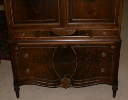 walnut antique gentlmens chest 