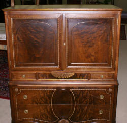 walnut antique gentlmens chest 