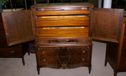 walnut antique gentlmens chest 