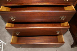 Queen Anne mahogany chest of drawers