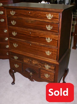 Queen Anne mahogany highboy 