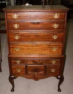 Queen Anne mahogany highboy 