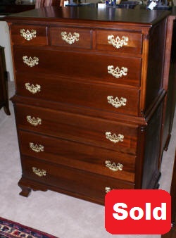 Chippendale mahogany antique chest