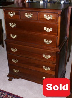 mahogany antique chest