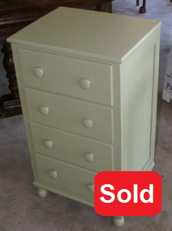 painted 4 drawer chest