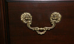 Chinese Chippendale dark mahogany high chest 