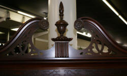 Chinese Chippendale dark mahogany high chest 