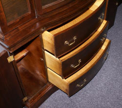 bow front mahogany china cabinet