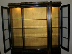 Asian design drexel breakfront china cabinet