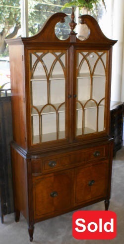 antique mahogany china cabinet