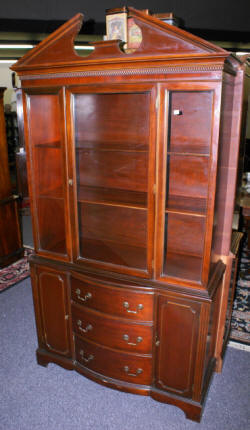 antique mahogany china cabinet
