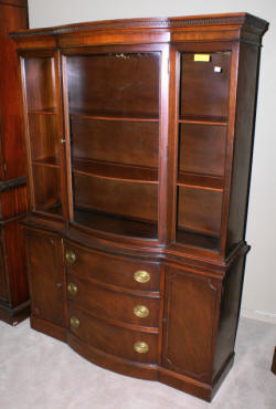 antique mahogany china cabinet