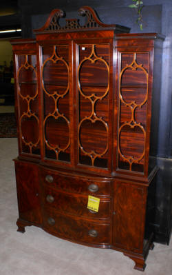 antique mahogany china cabinet