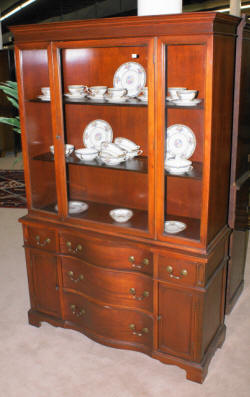 antique mahogany china cabinet