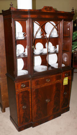 antique mahogany china cabinet