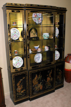 asian drexel china cabinet 