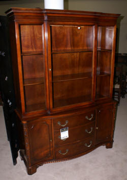 antique mahogany china cabinet